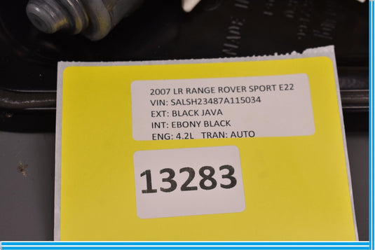 10-13 Land Rover Range Rover Rear Left Side Door Window Regulator Oem