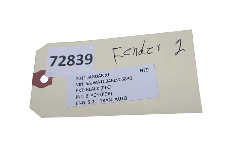 Load image into Gallery viewer, 10-19 Jaguar X351 XJ XJL Front Right Passenger Side Fender Shell Panel Black Oem
