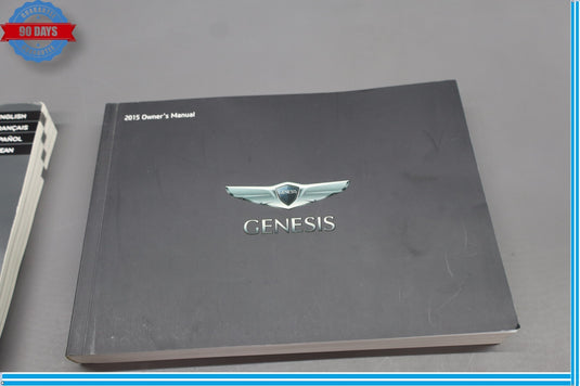 2015 Hyundai Genesis User Owner Manual Guide Book W/ Case Black Oem