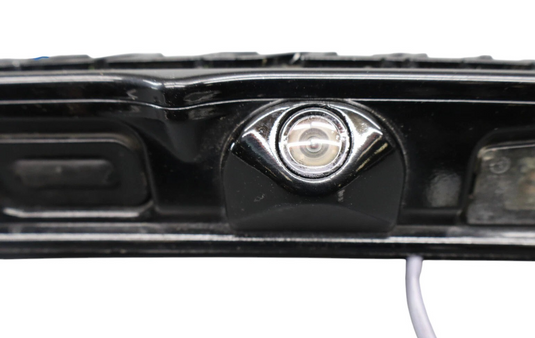 14-17 Maserati Ghibli Rear Trunk Lid Finisher Trim Light Bar W/ Camera Black Oem