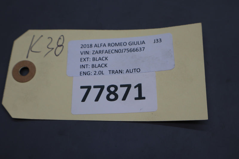 Load image into Gallery viewer, 17-19 Alfa Romeo Giulia Rear Left Center Seat Belt Buckle Receiver 34207487A Oem
