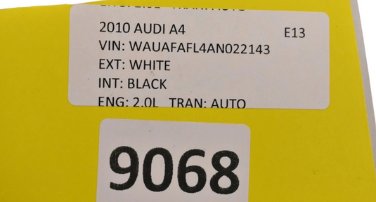09-16 Audi A4 Front Left Driver Side Upper Seat Cushion Cover 8K0963557R Oem