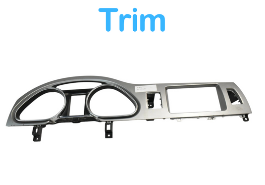 07-09 Audi Q7 Instrument Speedometer LCD Display Monitor Trim Cover OEM