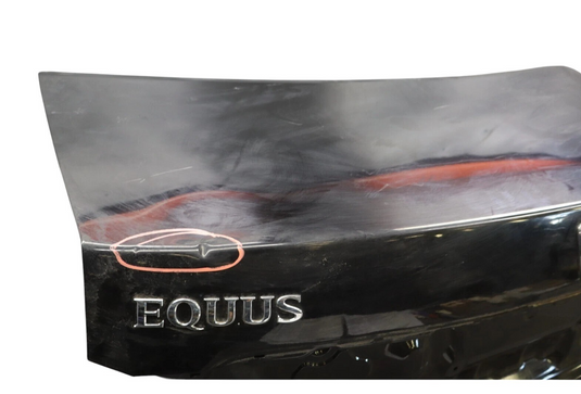11-16 Hyundai Equus Tailgate Liftgate Trunk Lid Cover Panel Assembly Black Oem