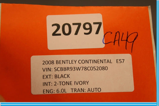 06-12 Bentley Continental Rear Left Driver Side Lower Control Arm Oem