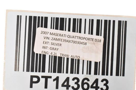 03-10 Maserati Quattroporte M139 Front Left Side Spindle Knuckle Hub 206791 Oem