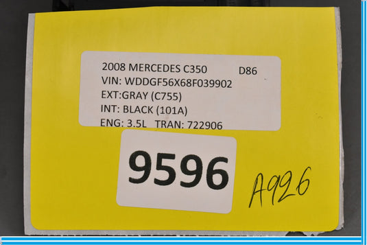 08-14 Mercedes W204 C250 C350 Front Right Seat Adjustment Control Switch Oem