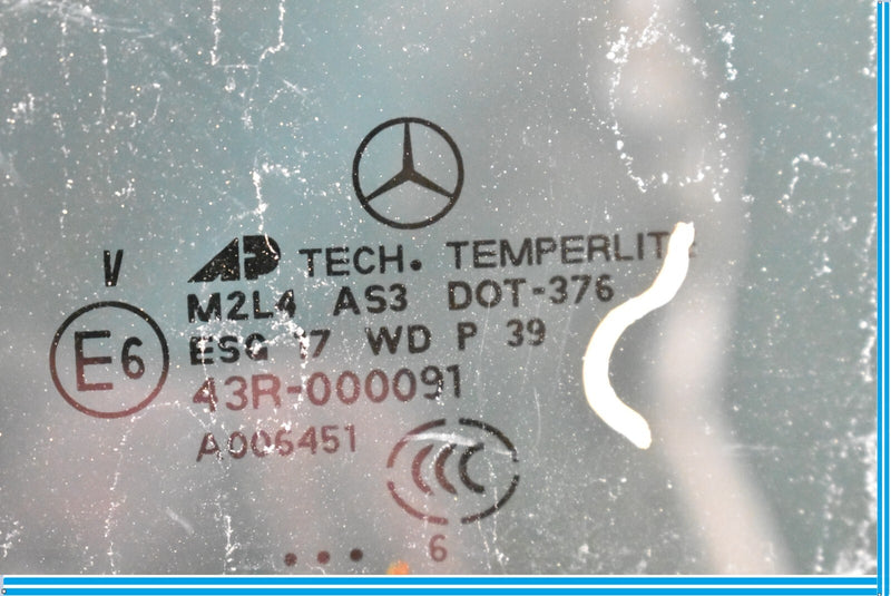 Load image into Gallery viewer, 06-11 Mercedes S550 ML500 ML63 AMG Rear Left Driver Quarter Window Glass Oem
