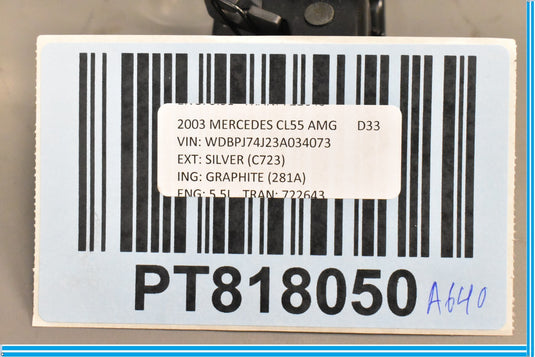 00-06 Mercedes CL500 S500 W215 Hood Lock Latch Catch Release 2208800060 Oem