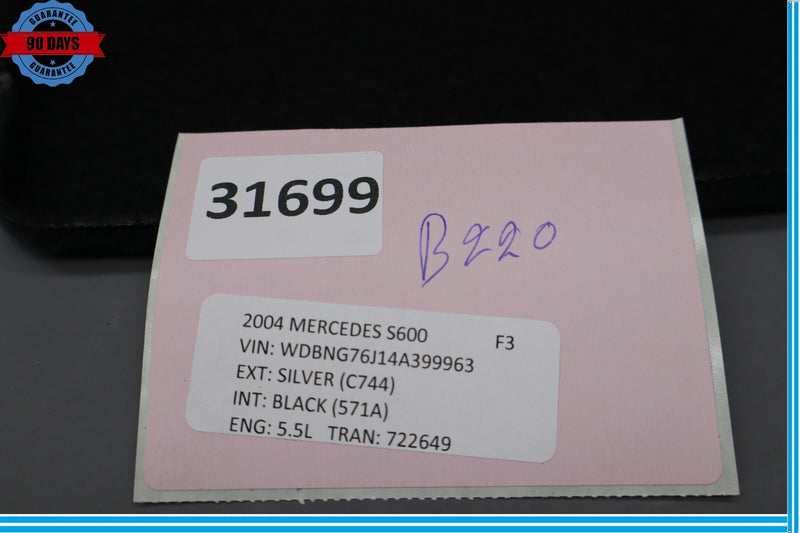 Load image into Gallery viewer, 00-06 Mercedes S500 S600 Rear Right Trunk Access Cover Carpet Trim Oem
