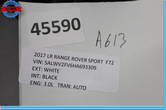14-17 Land Rover Range Rover Sport Front Left Seat Inner Recliner Cover Oem