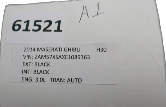 14-21 Maserati Ghibli M157 Front Right Side Exterior Door Handle 670005438 Oem