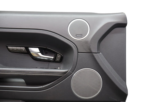 12-19 Range Rover Evoque L538 Front Left Door Trim Panel Assembly Black Oem