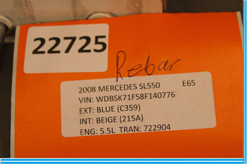 Load image into Gallery viewer, 03-08 Mercedes R230 SL500 SL550 Front Left Side Bumper Reinforcement Bracket Oem
