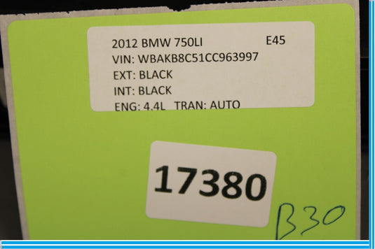 09-15 BMW 750Li F01 F02 Rear Right Door Window Sunshade Sun Shade Switch Oem