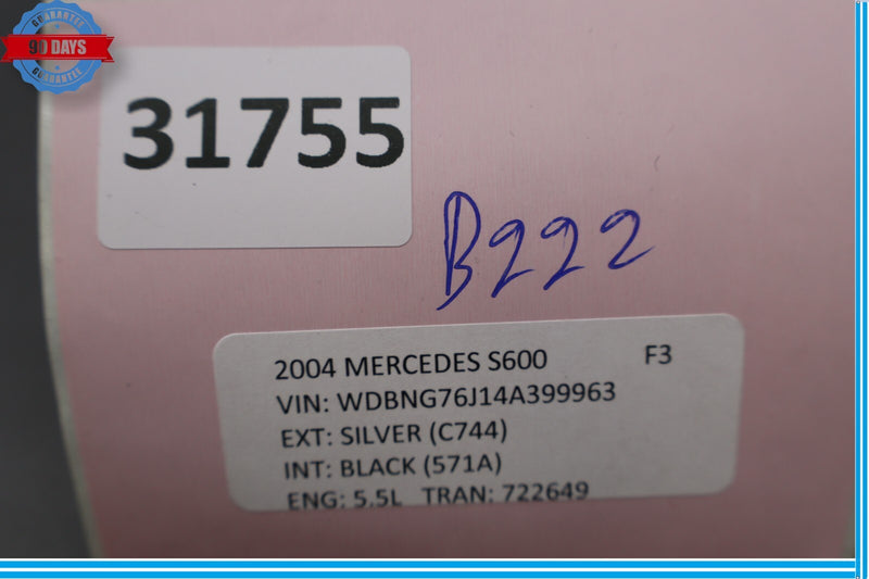 Load image into Gallery viewer, 03-06 Mercedes W220 S600 S55 Front Right Passenger Seat Lower Trim Finish Oem
