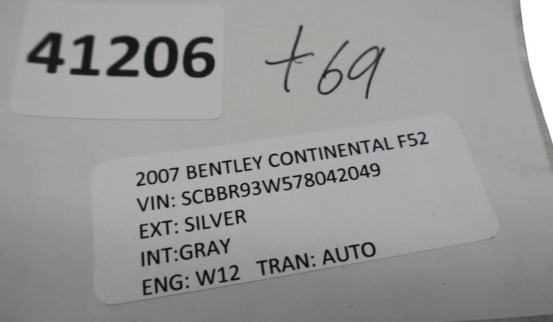 Load image into Gallery viewer, 07-12 Bentley Continental GTC GT Left Knee Panel Under Dash Dashboard Gray Oem
