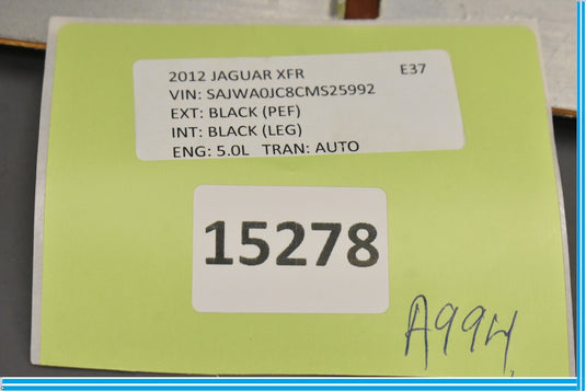 09-15 Jaguar XF XFR X250 Rear Left Driver Door Interior Wood Trim Black Oem