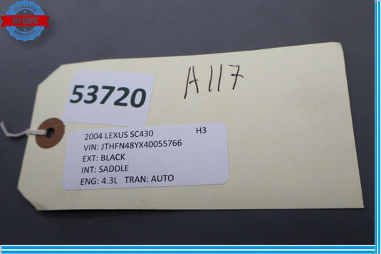 02-05 Lexus SC430 Z40 Anti Theft Warning Alarm Control Module Unit ECU Oem