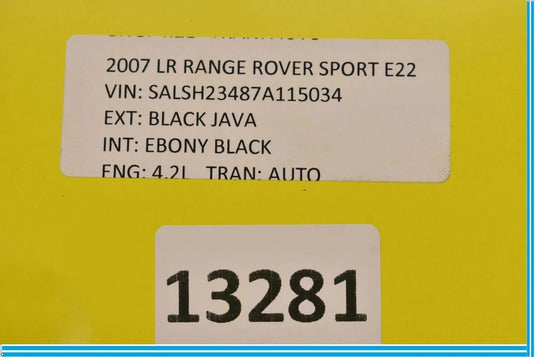 06-09 Land Range Rover Sport Front Right Side Door Window Regulator Motor OEM