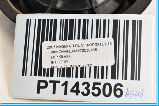 03-12 Maserati Quattroporte Rear Left or Right Door Audio Speaker 191369 Oem