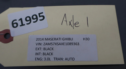 14-17 Maserati Ghibli Rear Left Driver Side Axle Shaft CV Half Shaft Oem