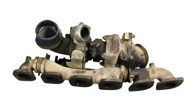 Load image into Gallery viewer, 07-14 Mercedes S550 S600 W221 Left Side Turbocharger Turbo Manifold Assembly Oem
