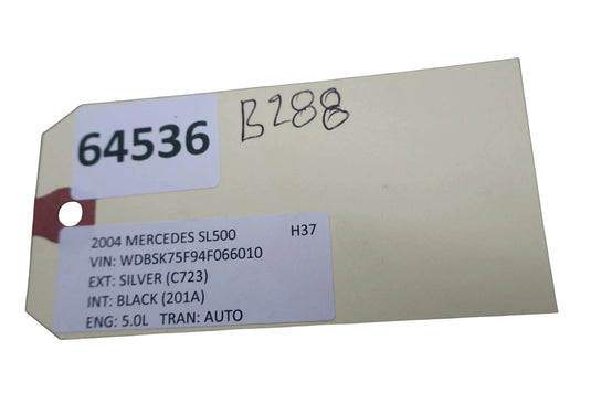 03-12 Mercedes W215 SL500 SL600 Front Right Passenger Seat Upper Belt Trim Oem