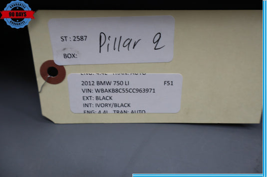 09-15 BMW 750Li F01 F02 Front Left Driver Side A Pillar Trim Cover Panel Oem