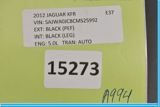 09-15 Jaguar XF XFR Rear Left Driver Side Door Control Module Unit ECU Oem