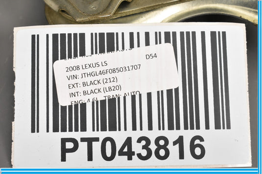 07-17 Lexus LS460 LS600HL Right Rear Passenger Window Regulator W/Motor Oem