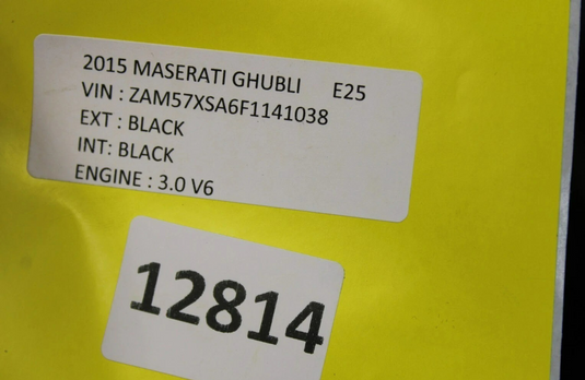 14-17 Maserati Ghibli Rear Left Driver Side Interior Door Panel 105804692C Oem