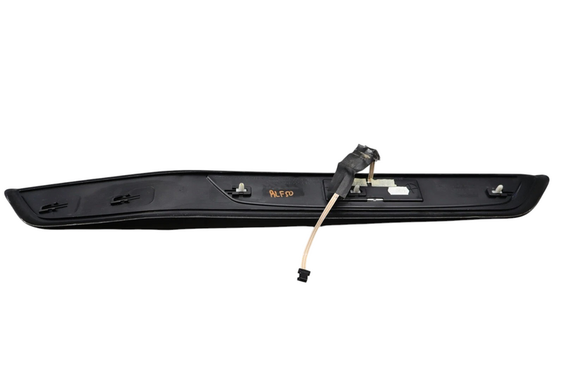 Load image into Gallery viewer, 09-15 BMW 740i 750Li Rear Left Driver Side Door Sill Scuff Plate Trim Black Oem
