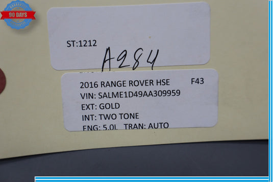10-12 Land Rover Range Rover HSE Rear Left Side Door Control Module Unit Oem