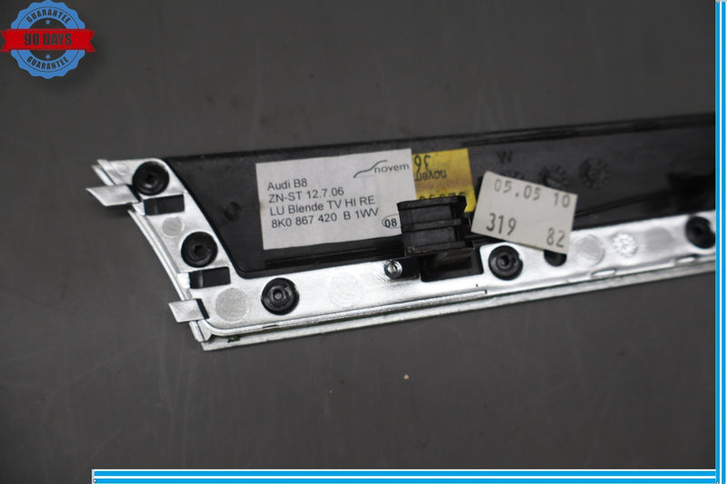 Load image into Gallery viewer, 09-12 Audi A4 Rear Right Passenger Side Interior Woodgrain Door Trim Oem
