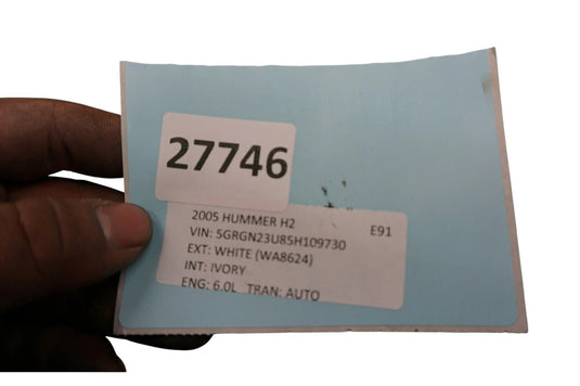 03-09 Hummer H2 Front Right Passenger Side Fender Cover Panel 15062998 Oem