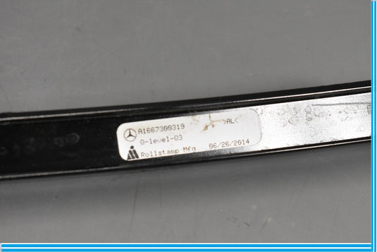 13-16 Mercedes GL450 X166 Rear Left Driver Window Glass Trim Exterior Pillar Oem