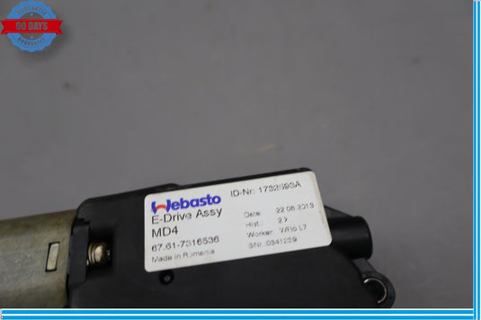 12-18 BMW 320i 328i F30 Sunroof Sun Roof Drive Motor Unit Actuator Oem
