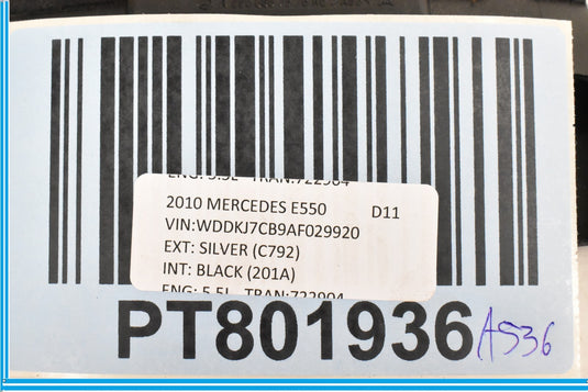 08-14 Mercedes W207 E350 E550 Right Seat Switch Control Valve 0008007978 OEM