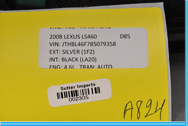 Load image into Gallery viewer, 07-17 Lexus LS460 LS460L Rear Left Side Quarter Window Glass Oem
