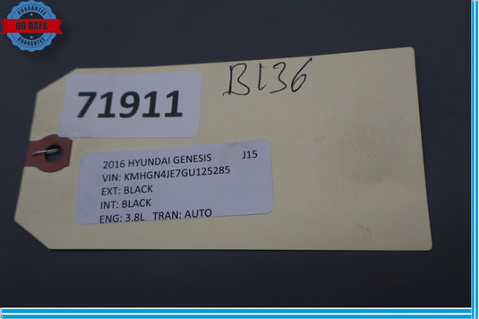 15-20 Hyundai Genesis G80 Rear Right Passenger Side Mud Guard Flap Black Oem