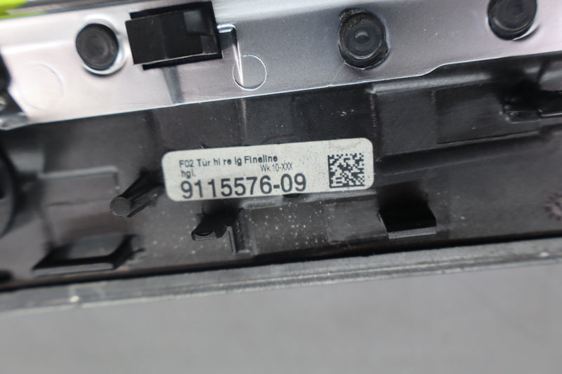 Load image into Gallery viewer, 09-15 BMW 740i 750Li xDrive Rear Right Passenger Side Door Panel Wood Trim Oem
