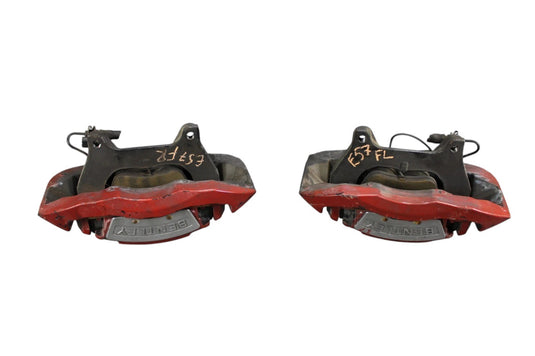 05-11 Bentley Continental Front Left & Right Side Brake Calipers Red OEM