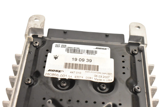 03-08 Maserati Quattroporte M139 Bose Audio Amp Amplifier 190939 Oem
