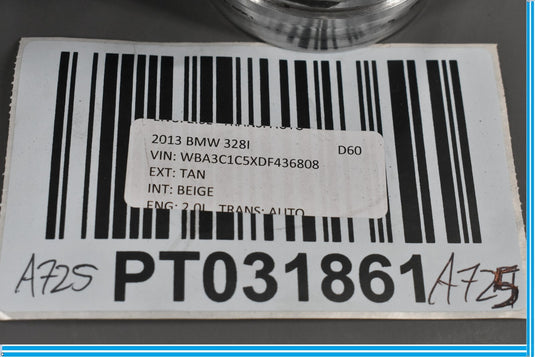 12-18 BMW 320i 328i F30 7588625 Engine Throttle Body Assembly 7588625 Oem