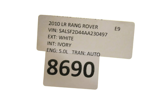 10-13 Land Rover Range Rover Rear Bumper Cover Panel White AH3217A958BA Oem