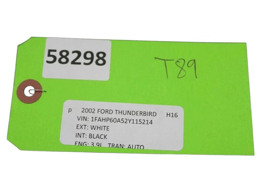 02-05 Ford Thunderbird Left Side Inner Door Sill Trim Cover 1W637613200AFW Oem