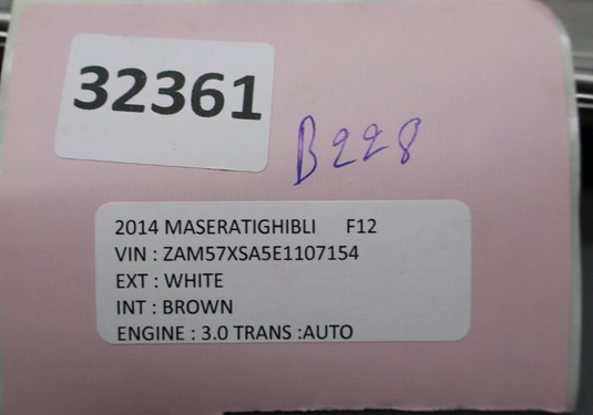 14-17 Maserati Ghibli Quattroporte ECU Engine Computer Control Module Unit Oem