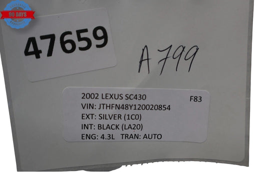 02-10 Lexus SC430 Front Center Console Gear Shifter Bezel Trim 5880424040 Oem