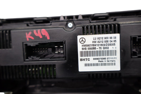 10-17 Mercedes W207 E350 E550 A/C AC Heater Climate Control Switch 212900880 Oem